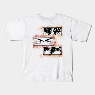 Attack on Titan Eren, Armin and Mikasa Kids T-Shirt